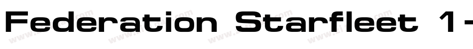 Federation Starfleet 1字体转换